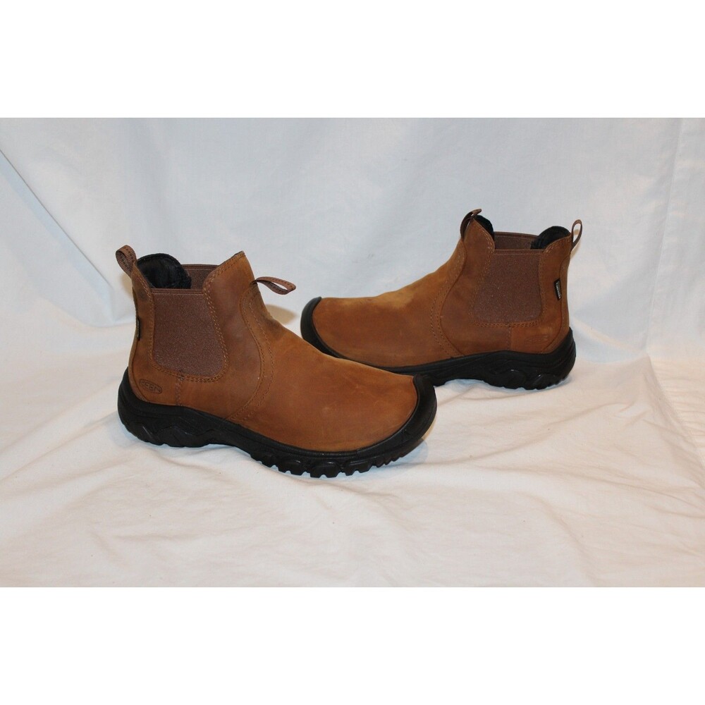 Keen Greta Chelsea‎ II Waterproof Boots Size 9 Women's BISON BLACK Leather $175